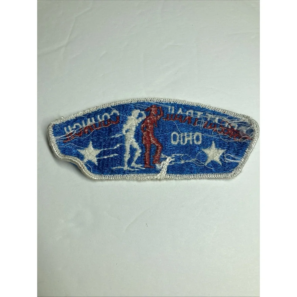 YMCA Indian Guides Patches - Lot of 2 Patches, 1 Leather patch and one Lapel Pin